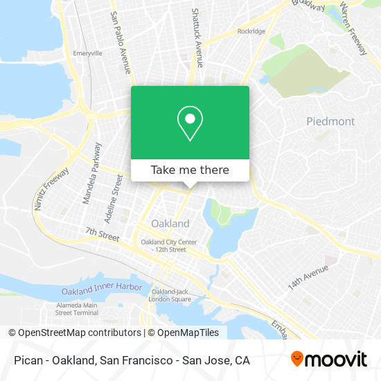 Mapa de Pican - Oakland