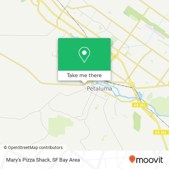 Mary's Pizza Shack map