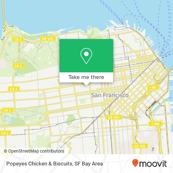 Popeyes Chicken & Biscuits map