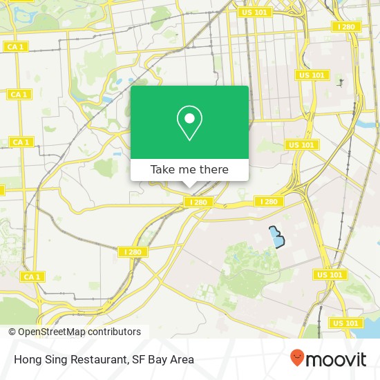 Mapa de Hong Sing Restaurant