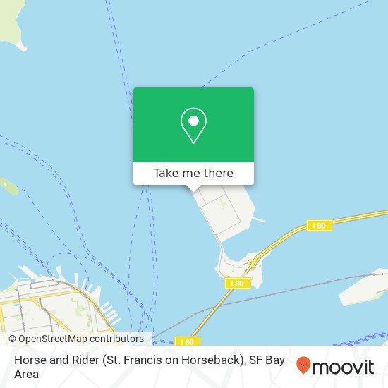 Horse and Rider (St. Francis on Horseback) map