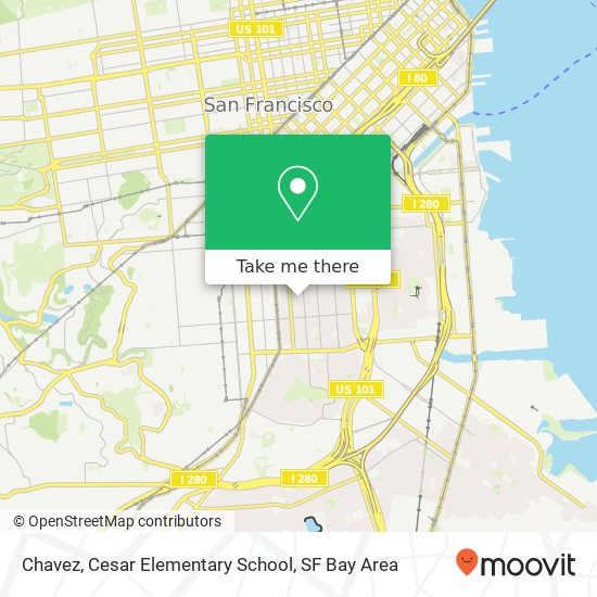 Mapa de Chavez, Cesar Elementary School