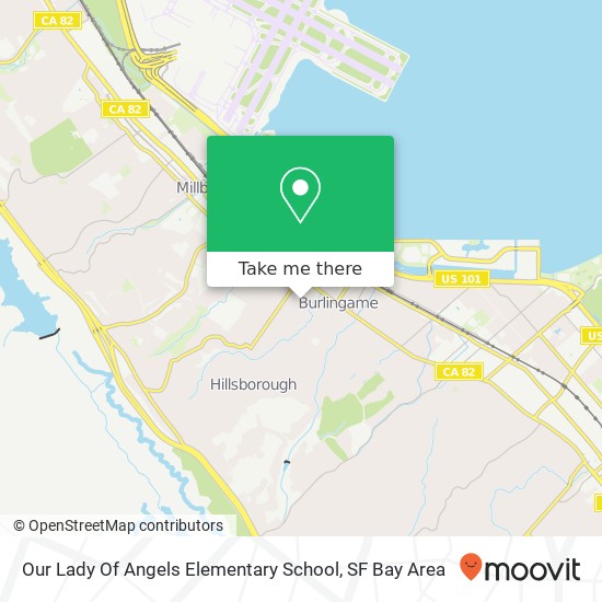 Our Lady Of Angels Elementary School map