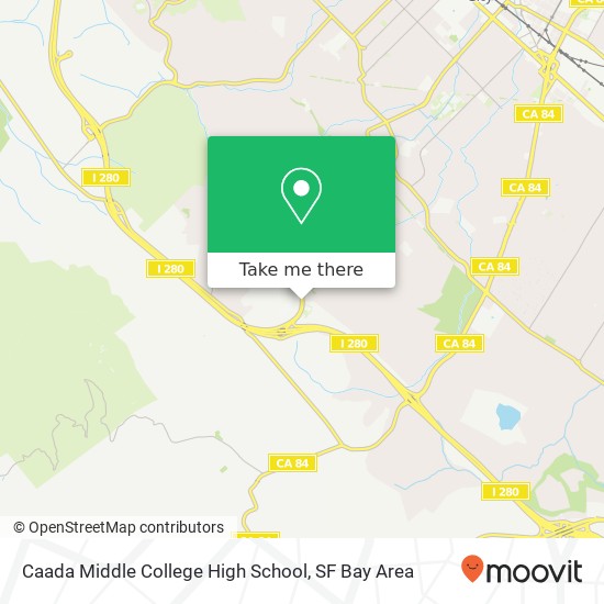 Caada Middle College High School map