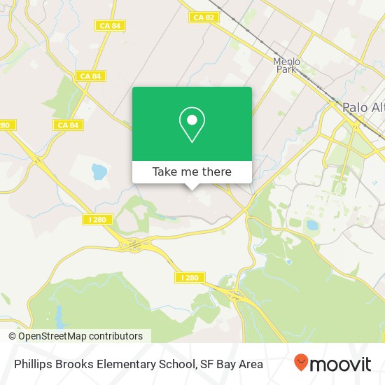 Mapa de Phillips Brooks Elementary School