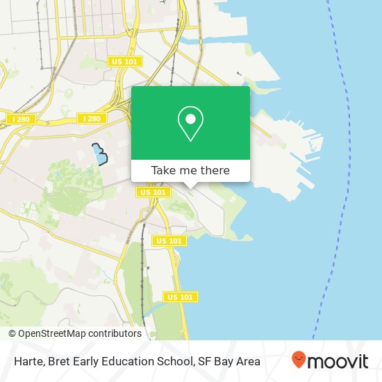 Mapa de Harte, Bret Early Education School