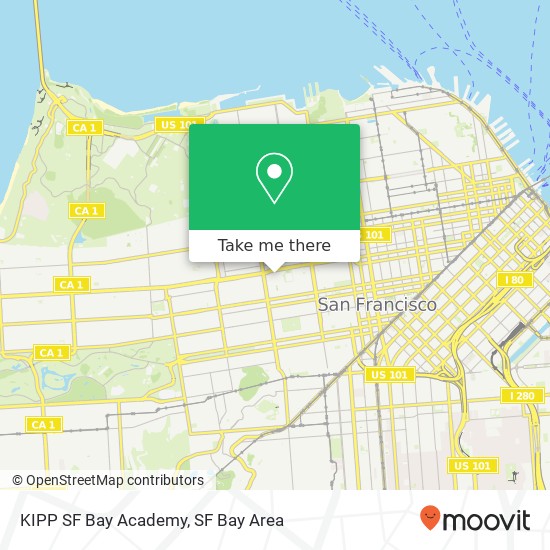 KIPP SF Bay Academy map
