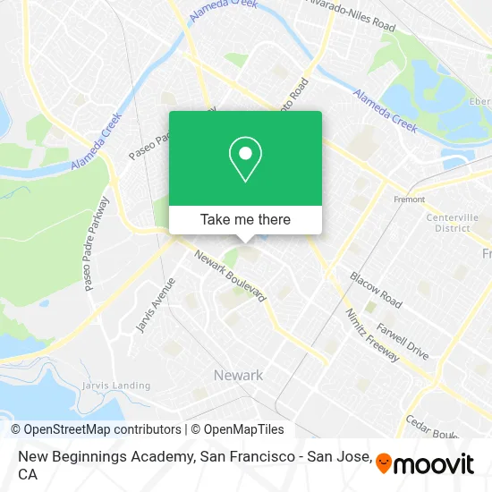 New Beginnings Academy map
