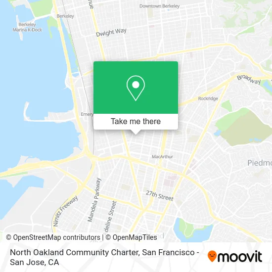 North Oakland Community Charter map