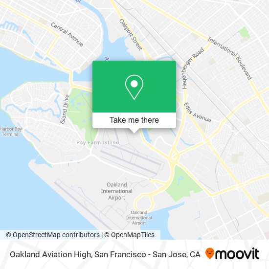 Oakland Aviation High map