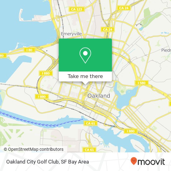 Oakland City Golf Club map
