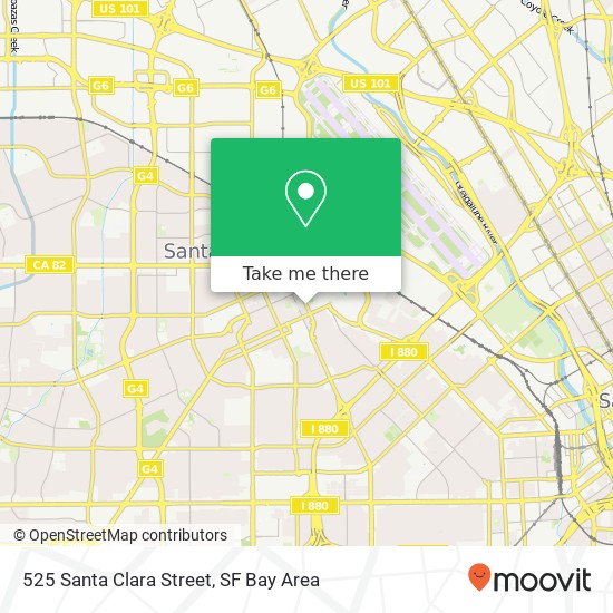 525 Santa Clara Street map