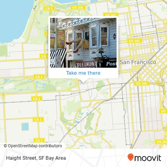 Haight Street map