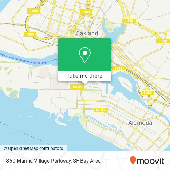 850 Marina Village Parkway map