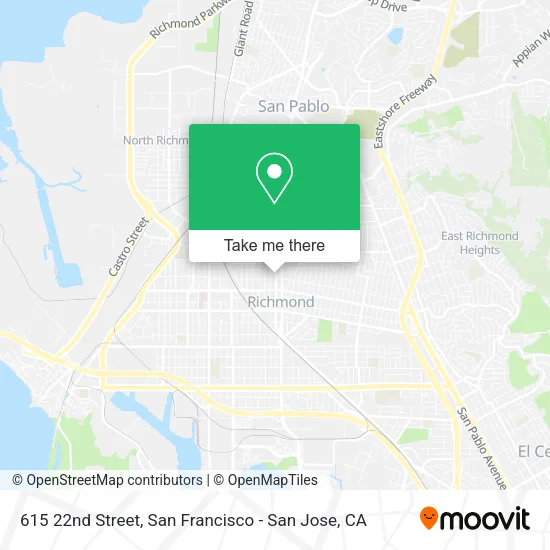 Mapa de 615 22nd Street