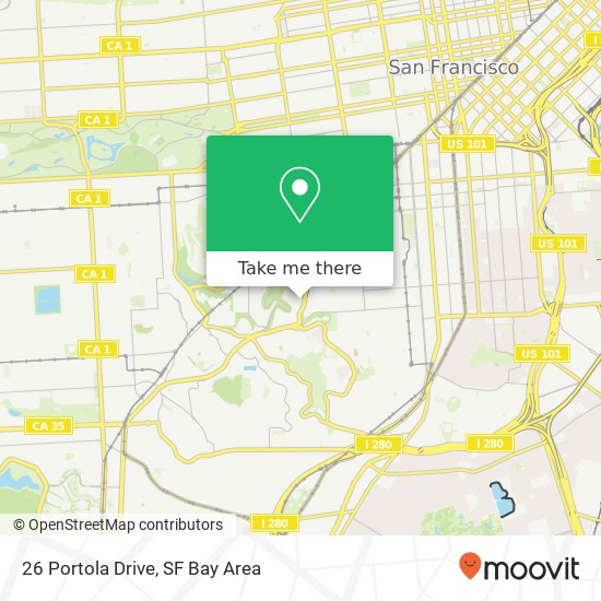 26 Portola Drive map