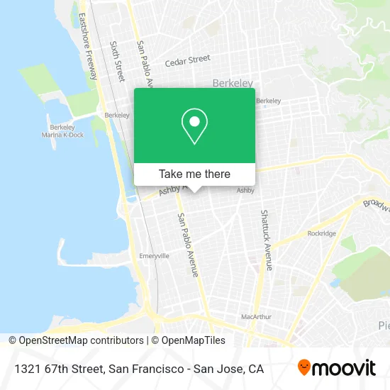 Mapa de 1321 67th Street
