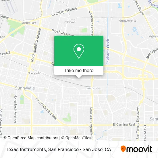 Mapa de Texas Instruments