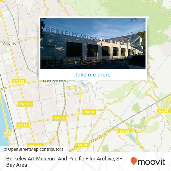 Berkeley Art Museum And Pacific Film Archive map