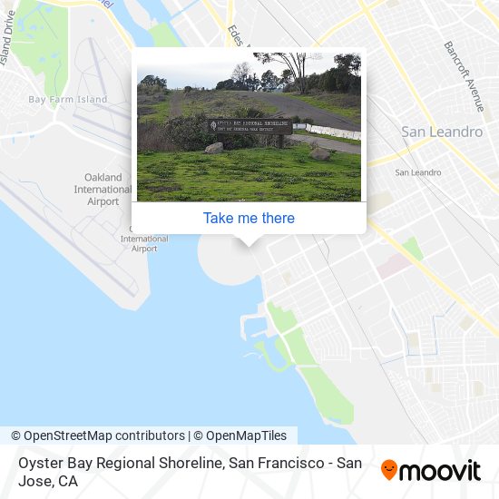 Oyster Bay Regional Shoreline map