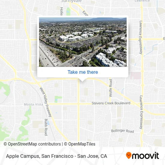 Apple Campus map