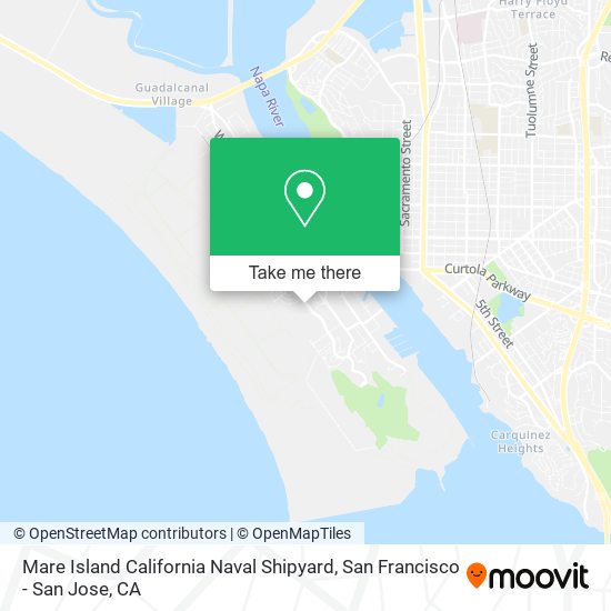 Mare Island California Naval Shipyard map
