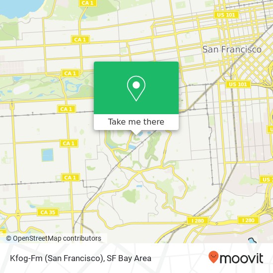 Kfog-Fm (San Francisco) map