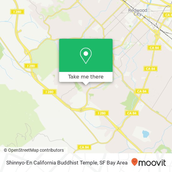 Mapa de Shinnyo-En California Buddhist Temple