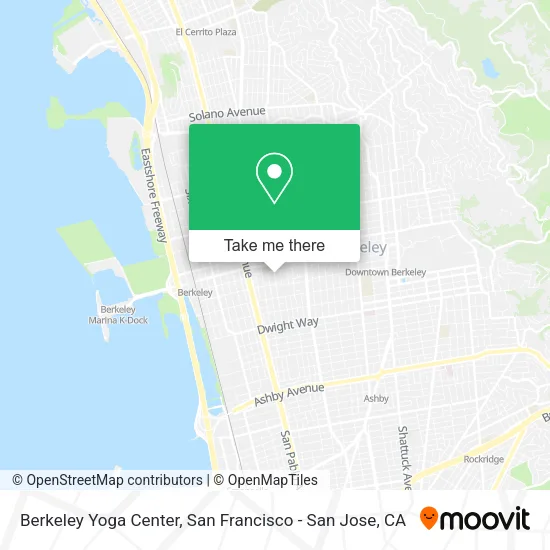 Mapa de Berkeley Yoga Center