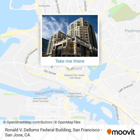 Mapa de Ronald V. Dellums Federal Building