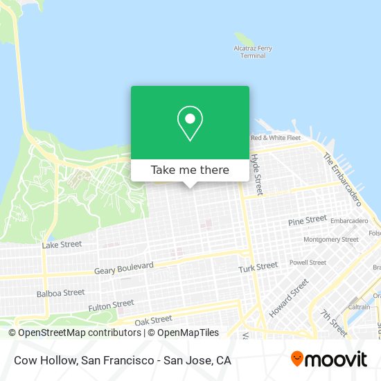 Cow Hollow map