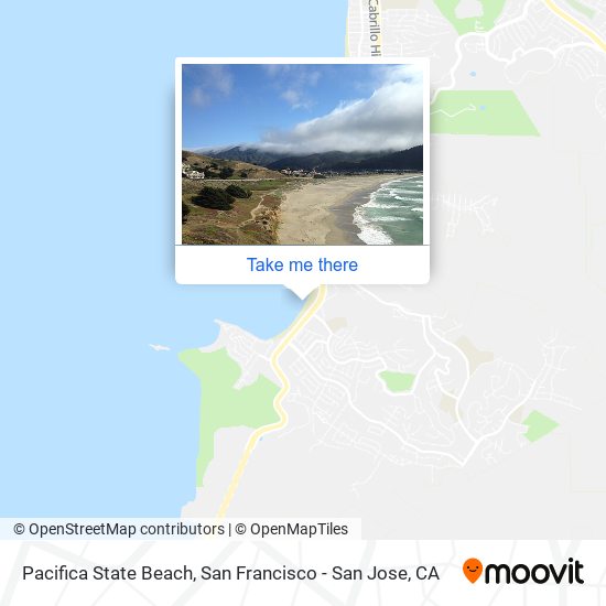 Pacifica State Beach map
