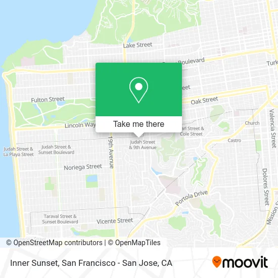Inner Sunset map
