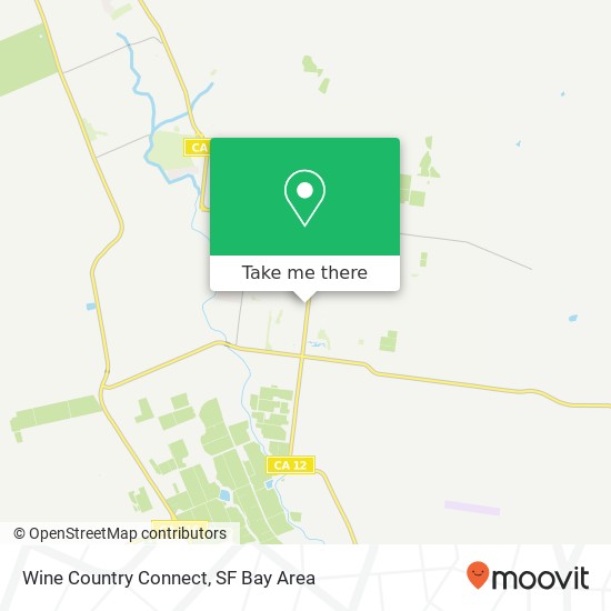 Wine Country Connect map