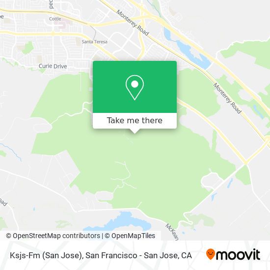 Ksjs-Fm (San Jose) map