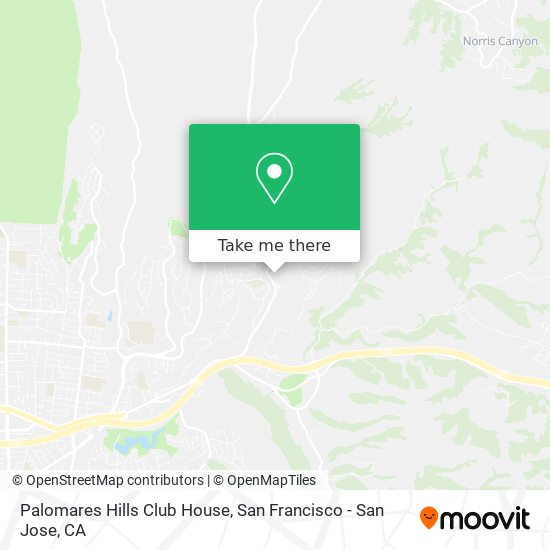 Mapa de Palomares Hills Club House