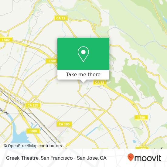 Mapa de Greek Theatre