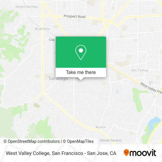 West Valley College map