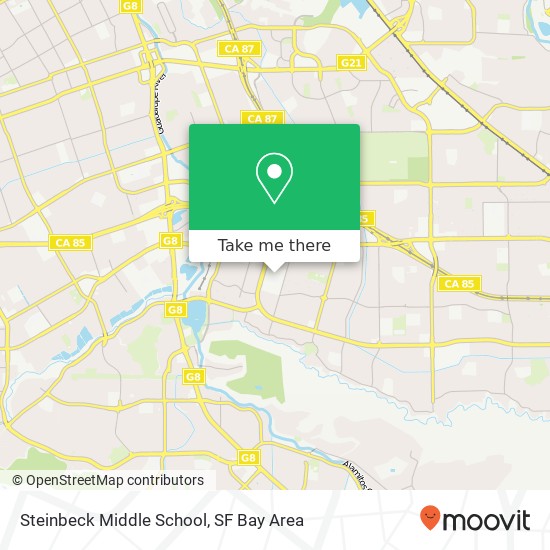 Steinbeck Middle School map