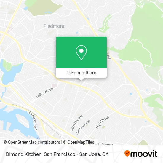Mapa de Dimond Kitchen