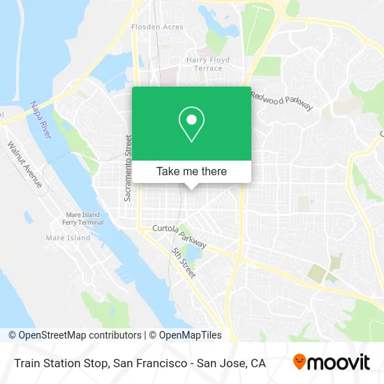 Train Station Stop map