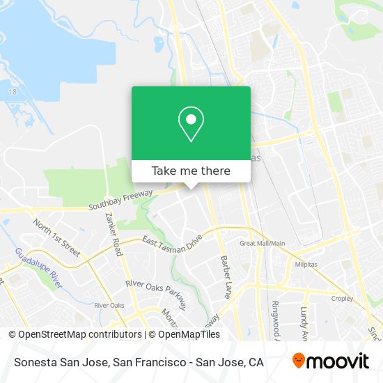 Sonesta San Jose map