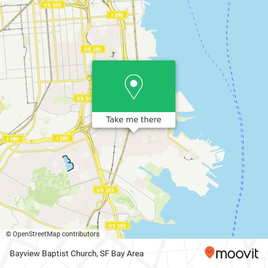 Bayview Baptist Church map