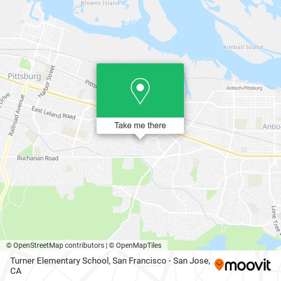 Mapa de Turner Elementary School
