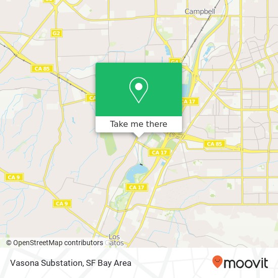 Vasona Substation map