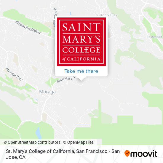 St. Mary's College of California map