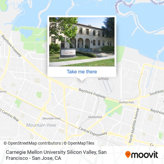 Carnegie Mellon University Silicon Valley map