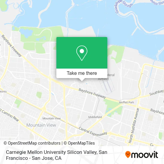 Mapa de Carnegie Mellon University Silicon Valley