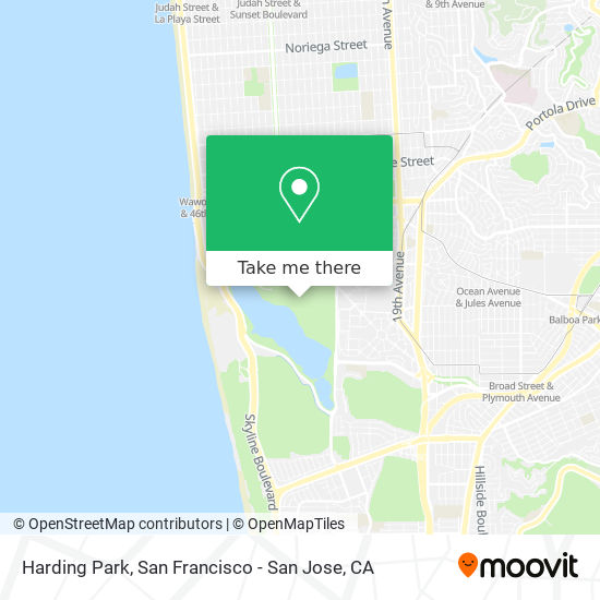 Harding Park map