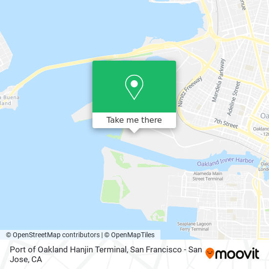 Port of Oakland Hanjin Terminal map
